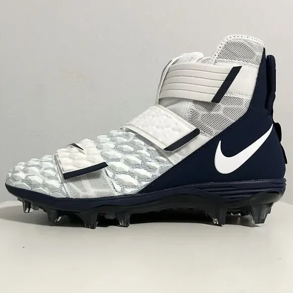 Nike Force Savage Elite 2 “White College Navy” Men’s Size 13.5-14 Football Cleat